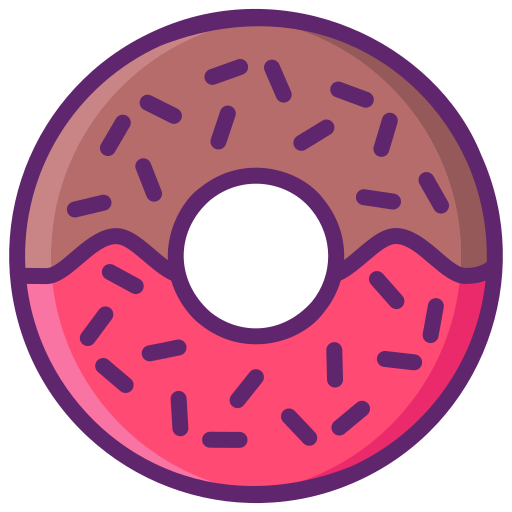 Doughnut Flaticons Lineal Color icon