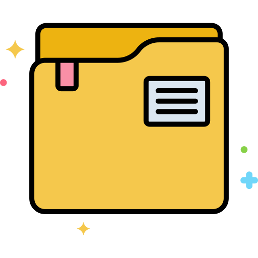 Folder Flaticons Lineal Color icon
