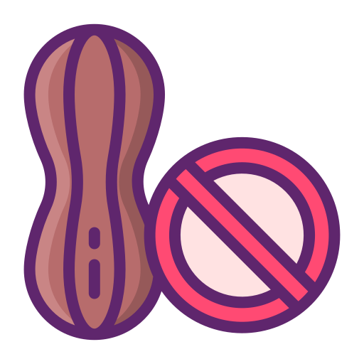 Nut free Flaticons Lineal Color icon