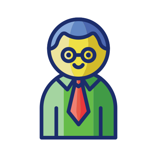 Father Flaticons Lineal Color icon