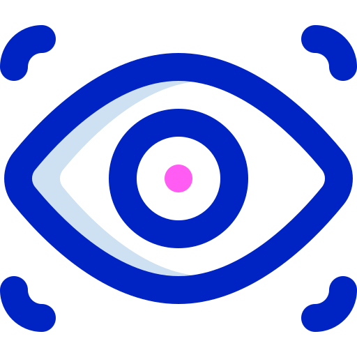 Eye scanner Super Basic Orbit Color icon