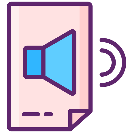 Sound Flaticons Lineal Color icon