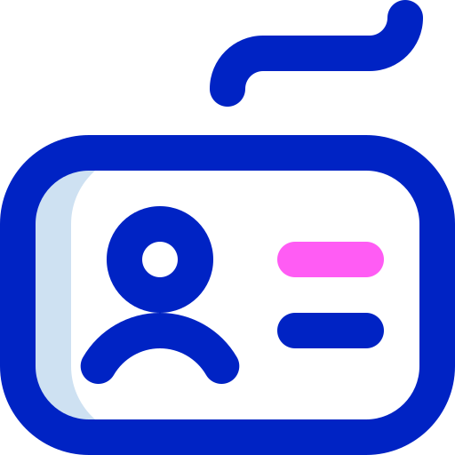 tarjeta de identificación Super Basic Orbit Color icono
