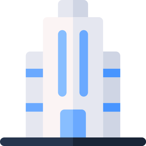 wolkenkratzer Basic Rounded Flat icon