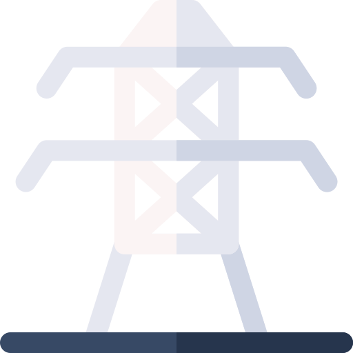 wieża elektryczna Basic Rounded Flat ikona