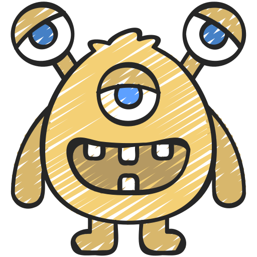 monster Juicy Fish Sketchy icoon