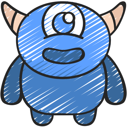 monster Juicy Fish Sketchy icoon