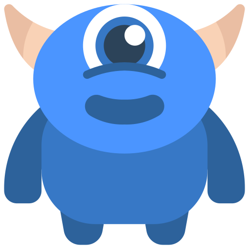 monster Juicy Fish Flat icon