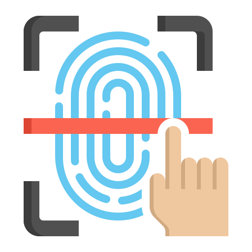 Fingerprint scanner Flaticons Flat icon