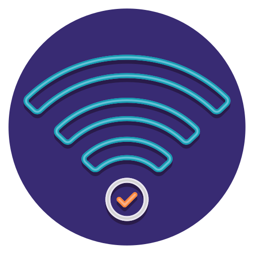 Wifi Flaticons Flat Circular icon