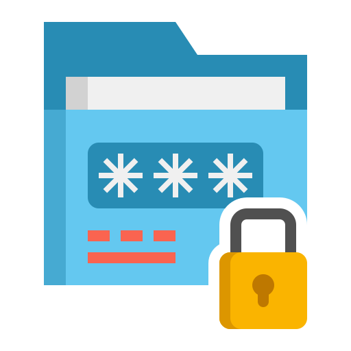 Secure data Flaticons Flat icon