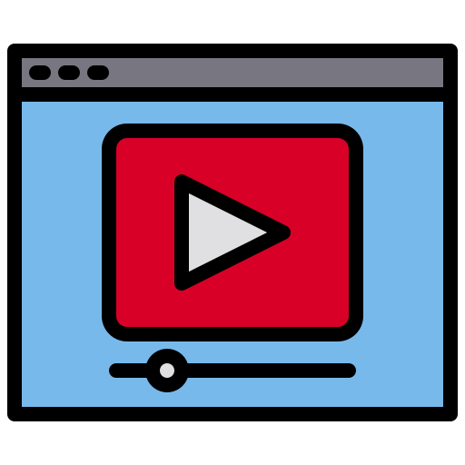 videoplayer xnimrodx Lineal Color icon