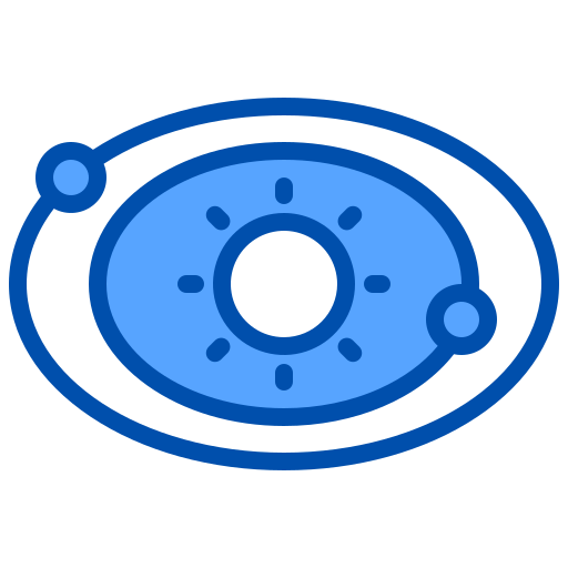 système solaire xnimrodx Blue Icône