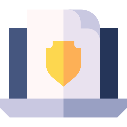 sicurezza informatica Basic Straight Flat icona