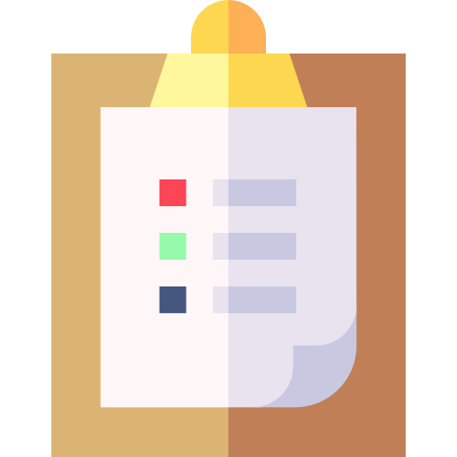 Work list Basic Straight Flat icon