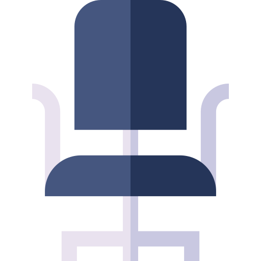 事務用椅子 Basic Straight Flat icon