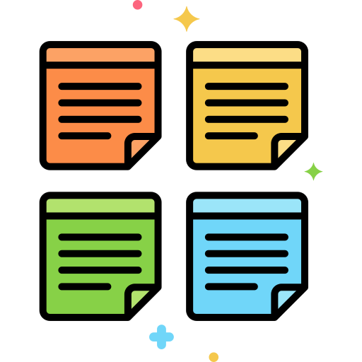 Sticky notes Flaticons Lineal Color icon