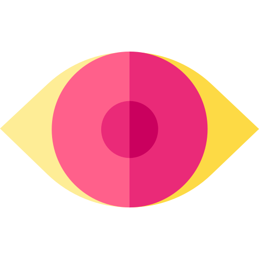 Red eye Basic Straight Flat icon