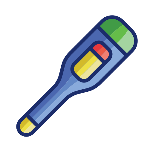 termómetro Flaticons Lineal Color icono
