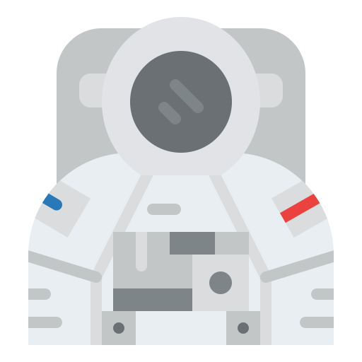 astronauta Iconixar Flat ikona