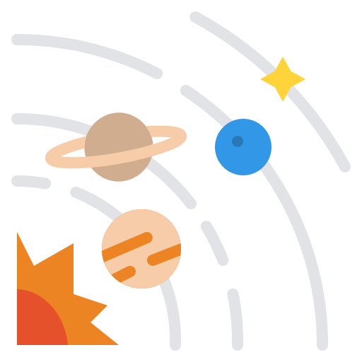astronomie Iconixar Flat icon