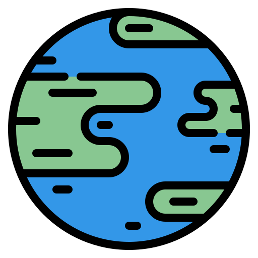 地球 Iconixar Lineal Color icon