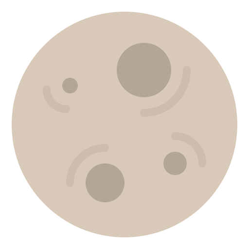 lune Iconixar Flat Icône