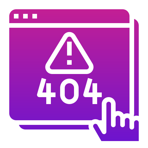 404 fehler Generic Flat Gradient icon