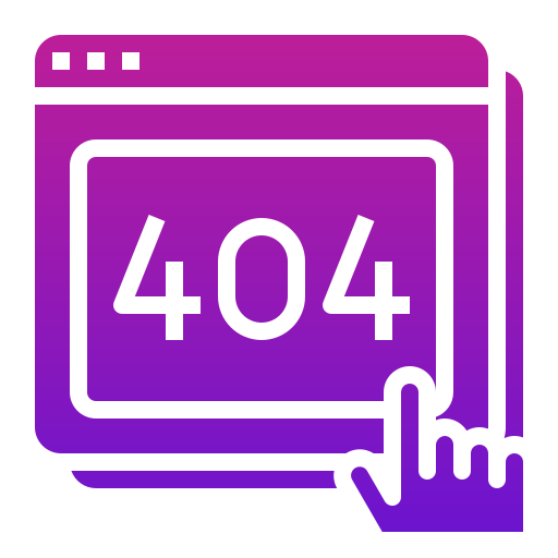 error 404 Generic Flat Gradient icono