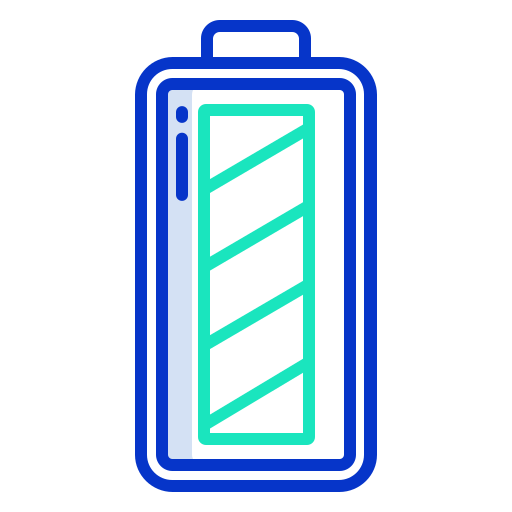 batterijniveau Icongeek26 Outline Colour icoon