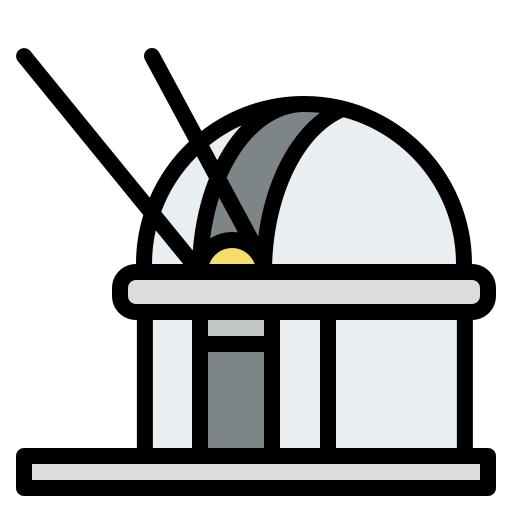 observatorio Iconixar Lineal Color icono