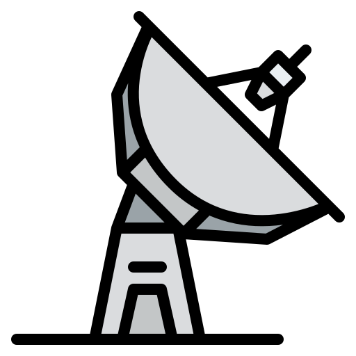 antena parabólica Iconixar Lineal Color icono
