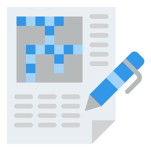 Crossword Iconixar Flat icon