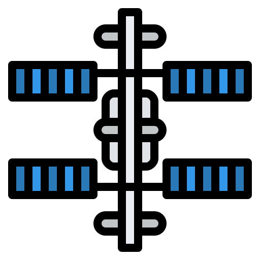 estación espacial Iconixar Lineal Color icono