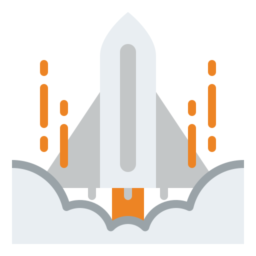 Spaceship Iconixar Flat icon