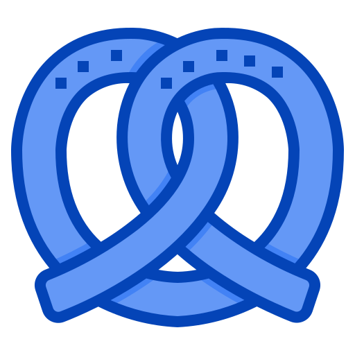 プレッツェル Generic Blue icon