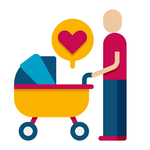 Baby buggy Flaticons Flat icon