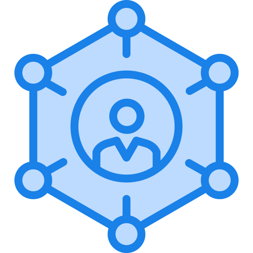 networking Generic Blue icona