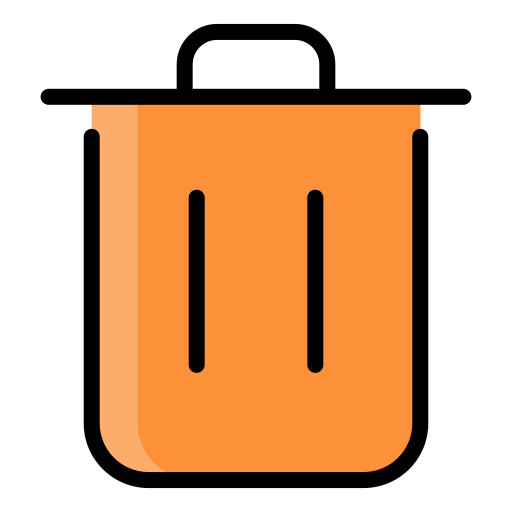 Trash can Generic Outline Color icon