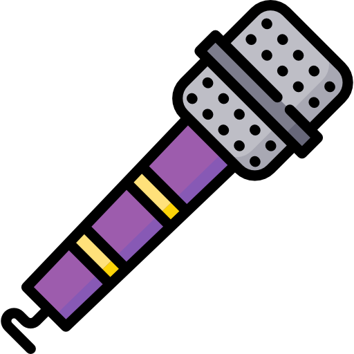 microfoon Special Lineal color icoon