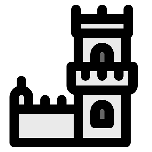 ベレンの塔 Generic Outline Color icon
