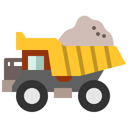 camion della spazzatura Winnievizence Flat icona