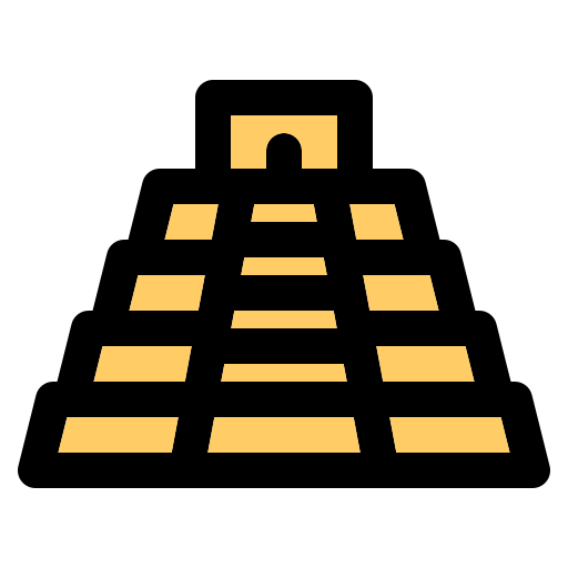 pirâmide asteca Generic Outline Color Ícone