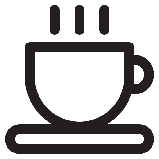 café Generic Basic Outline icono
