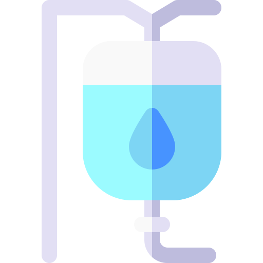goteo de solución salina intravenosa Basic Rounded Flat icono