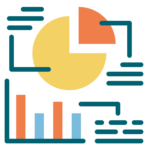 gráfico circular Generic Flat icono