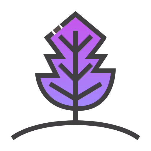 albero Generic Outline Gradient icona