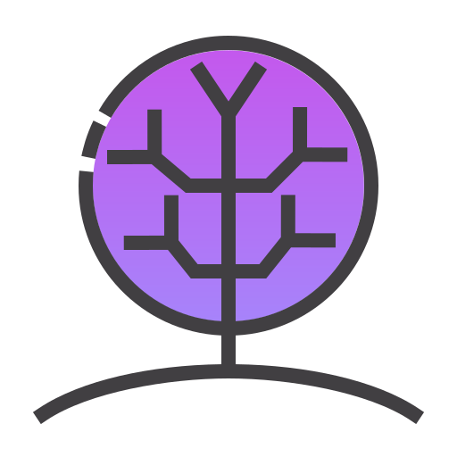 Дерево Generic Outline Gradient иконка