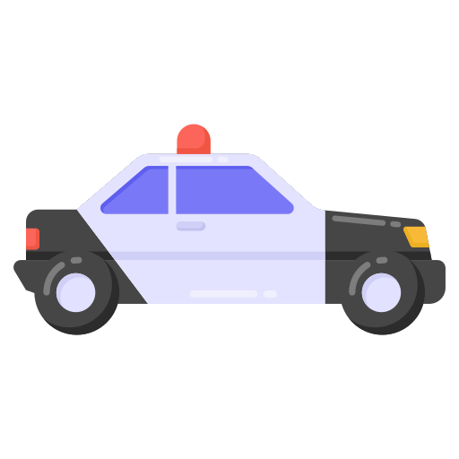 politieauto Generic Flat icoon