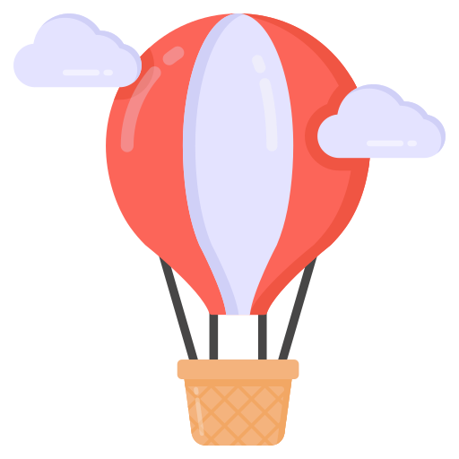 heteluchtballon Generic Flat icoon